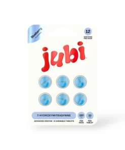 jubi 7-Hydroxymitragynine Chewable Tablets Blueberry 30mg Per Tablet