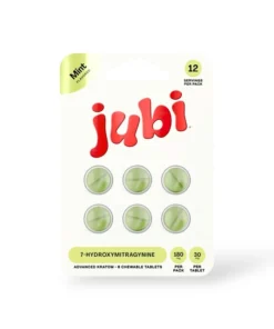 Jubi 7-Hydroxymitragynine Chewable Tablets Mint 30mg Per Tablet